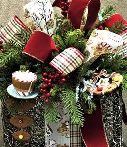 "Gingerbread Christmas" Lighted Christmas Holiday Box