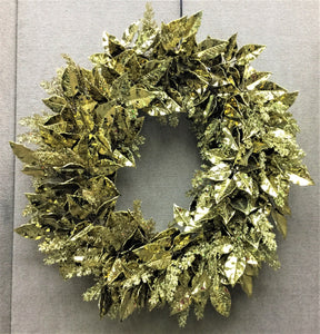 "Pure Gold"  Holiday Wreath