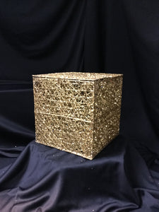 Glitter Unfinished Boxes Steel Framed Various Sizes