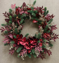 "Burgundy Magnoia Wreath"